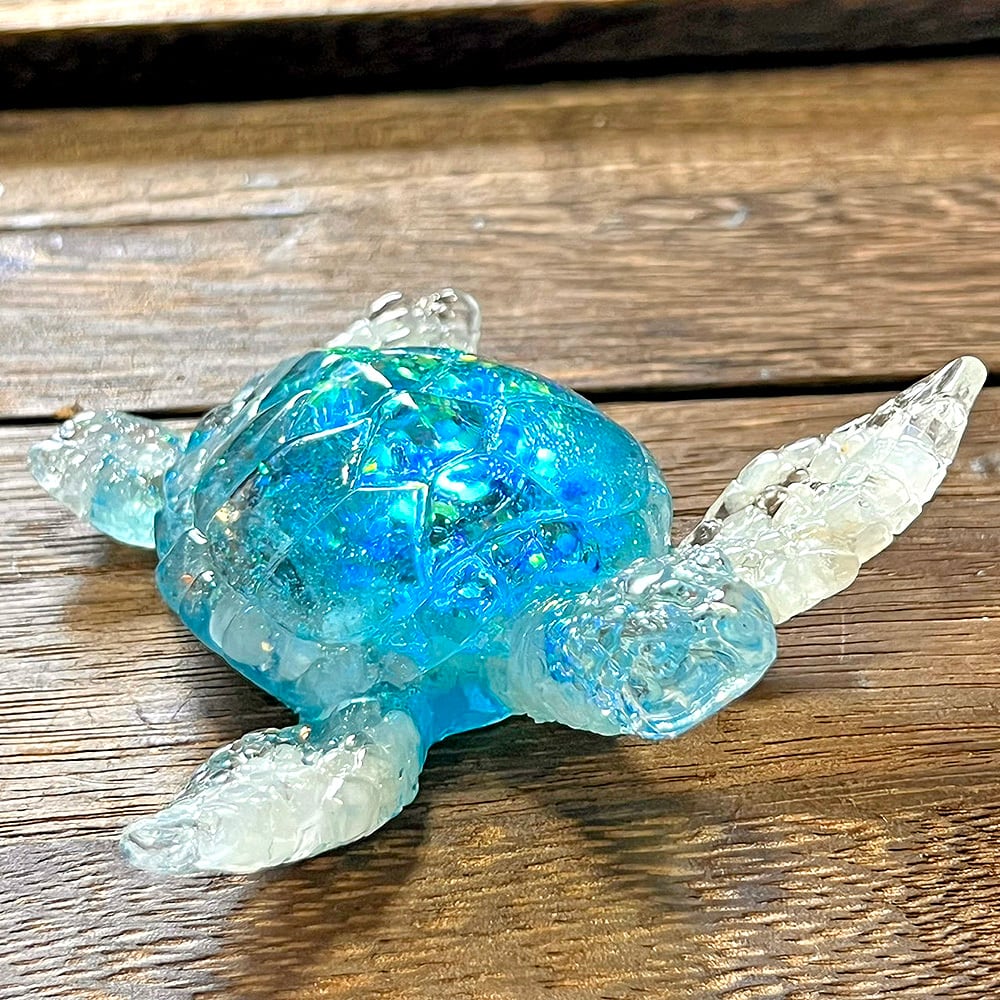 ウミガメ オルゴナイト ムーンストーン 海亀 ホヌ