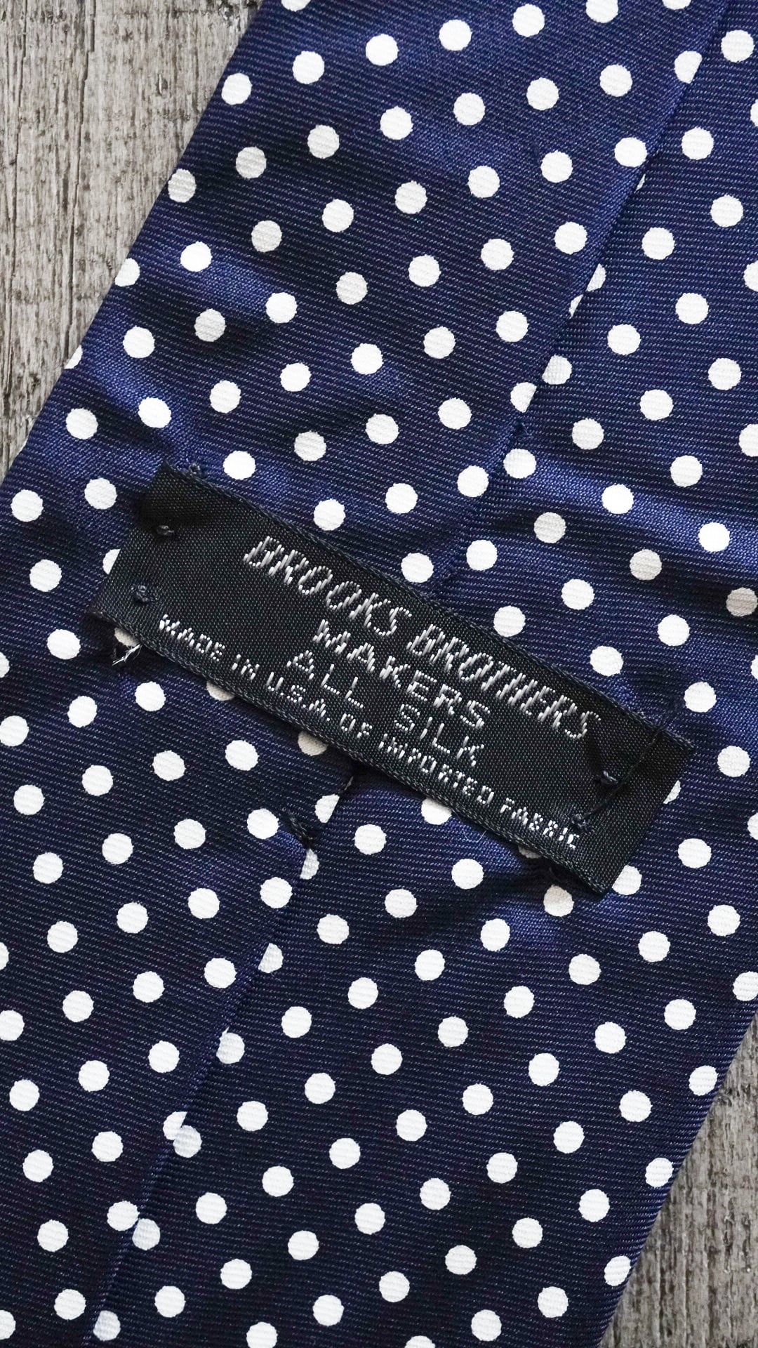 1970s】BROOKS BROTHERS ブルックスブラザーズ ドット柄 ネクタイ《黒