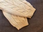 Dead Stock ENGLAND製 Aran Knit Cardigan 