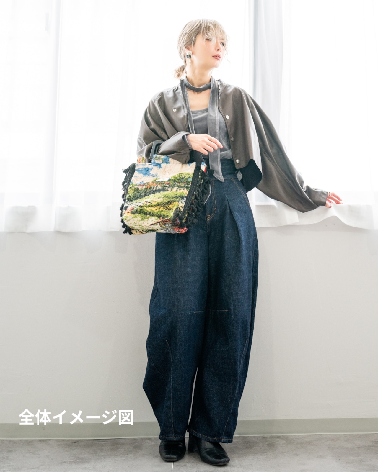 Vintage Tapestry Side Tassel Bag – (Horse Tail)