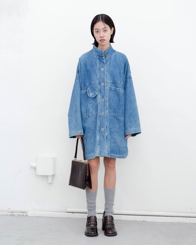 1990s oversized denim chore jacket