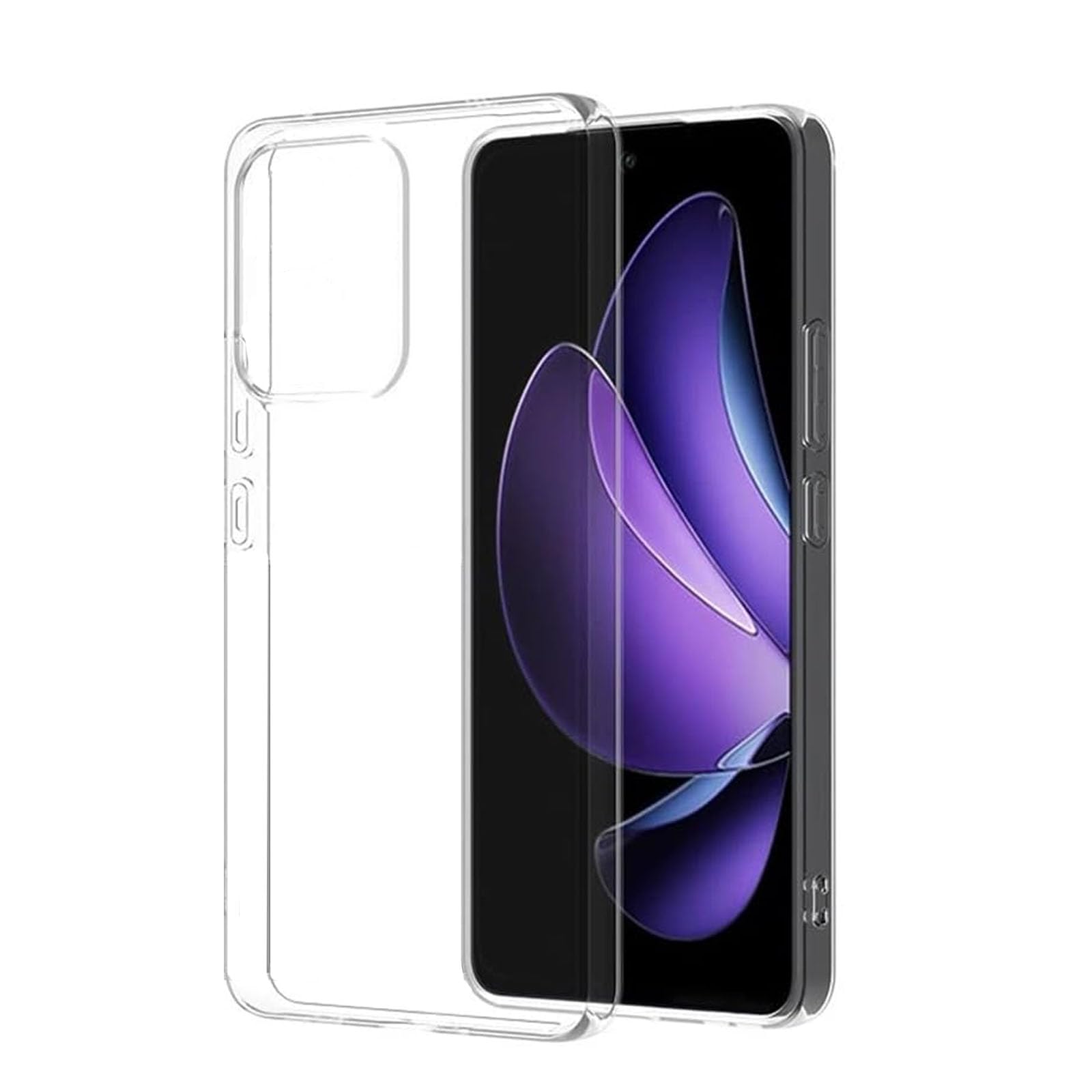 対応 OPPO Reno13 A 用のケース 対応 OPPO Reno13 A 互換性のある用のカバー クリア TPU透明保護 ソフト シリコンケース 薄型 落下防止 衝撃吸収 耐衝撃 柔らかい手触り クリア reno13 a全面保護カバー PCduoduo