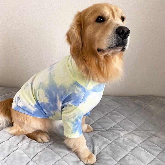 タイダイ柄 ペット服 大型犬 中型犬 春 夏 秋 犬服   Tシャツ ドッグウェア 通気性