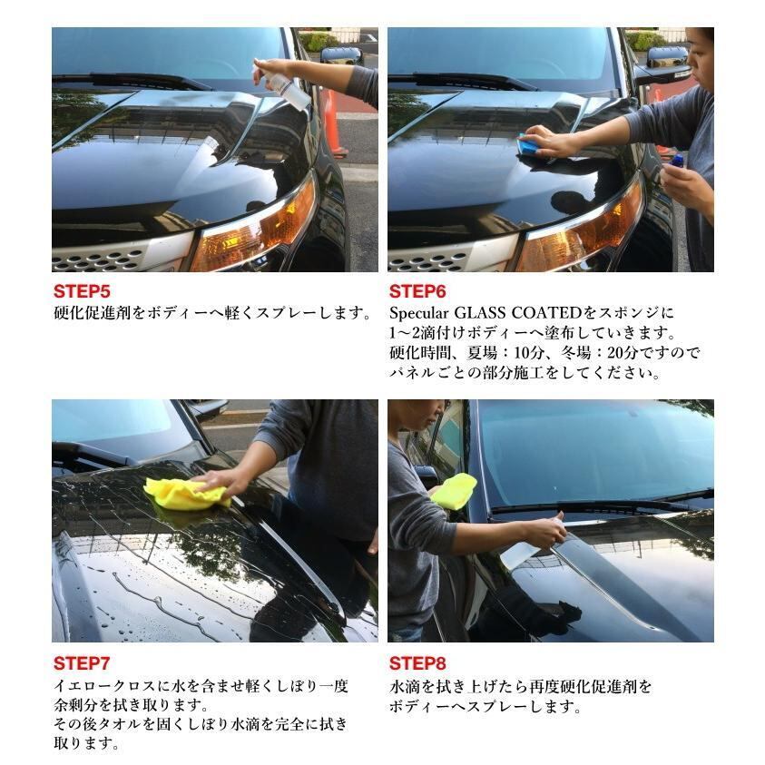 ガラスコーティング SPECULAR ガラスコート 1台分セット 全色対応 自動車用 スペキュラー