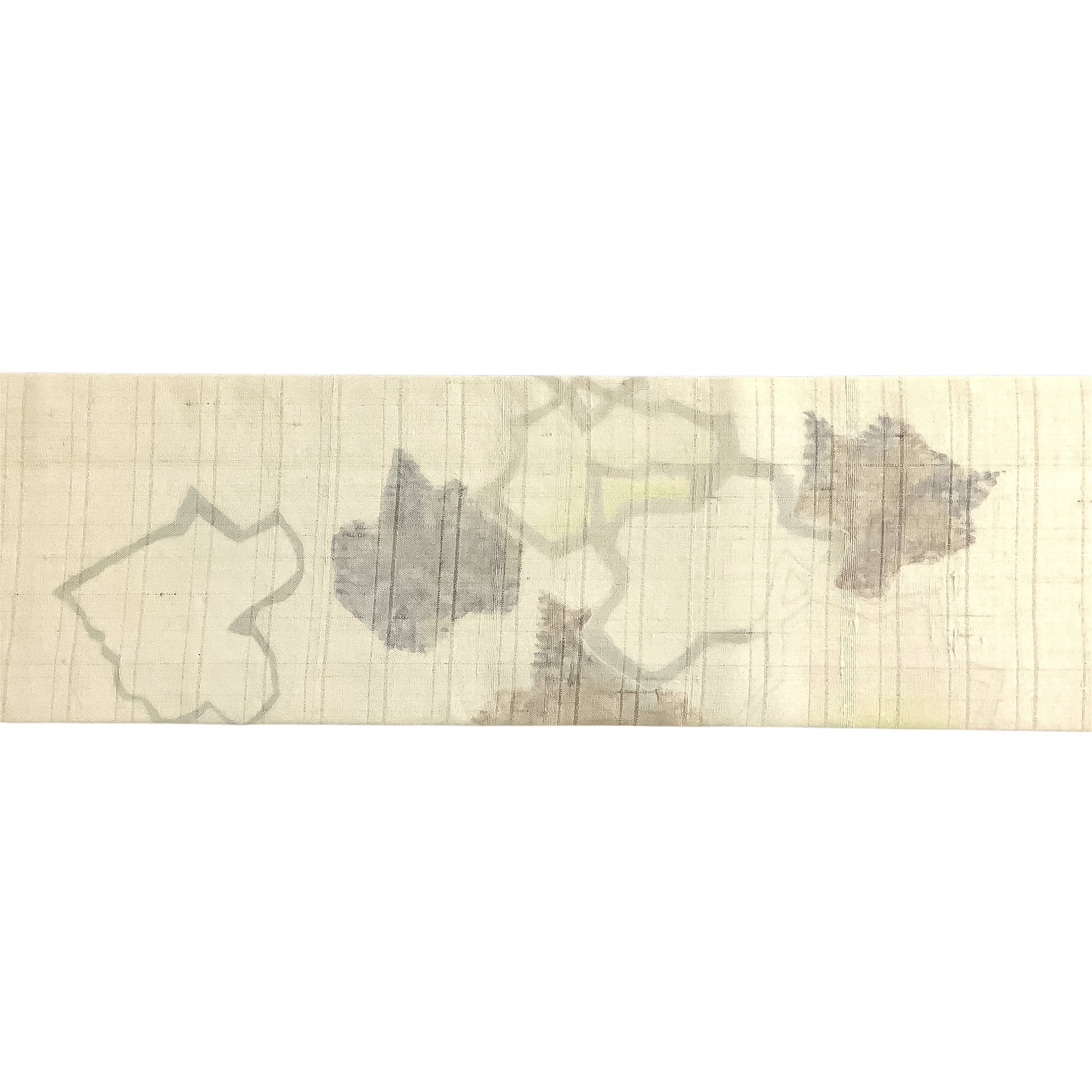 日本工芸会正会員 木原明作 紅葉の模様 紬名古屋帯 【未使用品 日本工芸会正会員 木原明作 紅葉の模様 紬名古屋帯 【未使用品