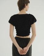 CLANE SHIRRING PUFF TOPS