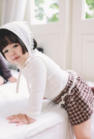 チェックキュロットパンツ
