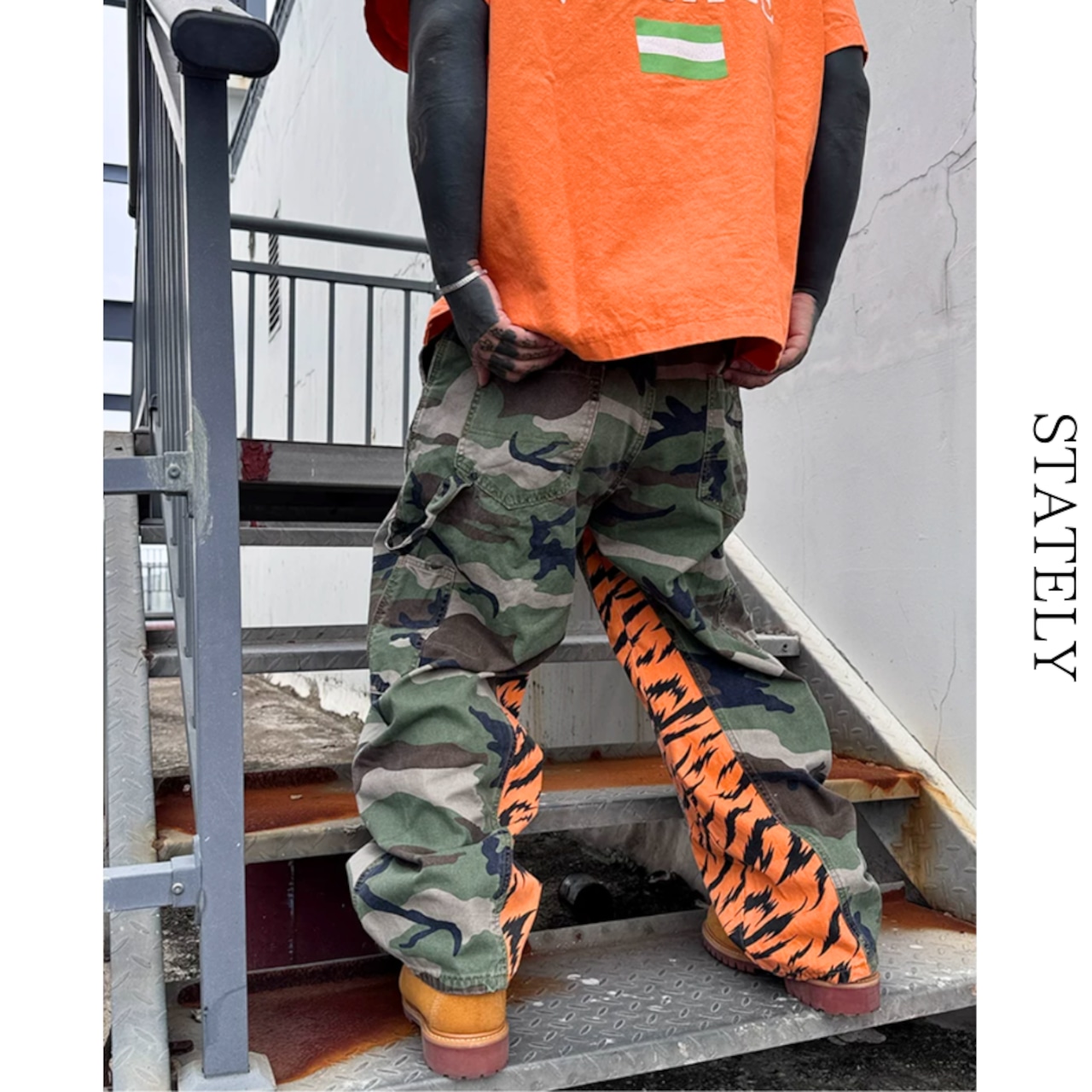 Tiger Camo ワイドカーゴパンツ_B203・画像2
