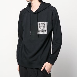 送料無料【HIPANDA ハイパンダ】メンズ ラインストーン フーディー スウェット MEN'S RHINESTONE HOODIE SWEAT SHIRT / WHITE・BLACK