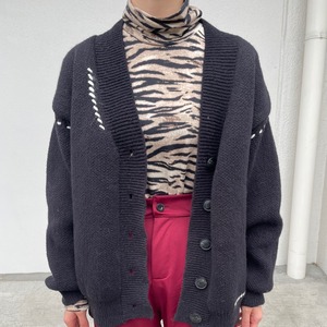 big silhouette line cardigan_LN0585