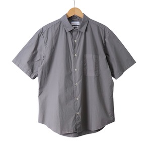 【MANUAL ALPHABET】 LOOSE FIT REGULAR COLLAR S/S SHIRT (GREY) マニュアルアルファベット ルーズフィット レギュラーカラー半袖シャツ