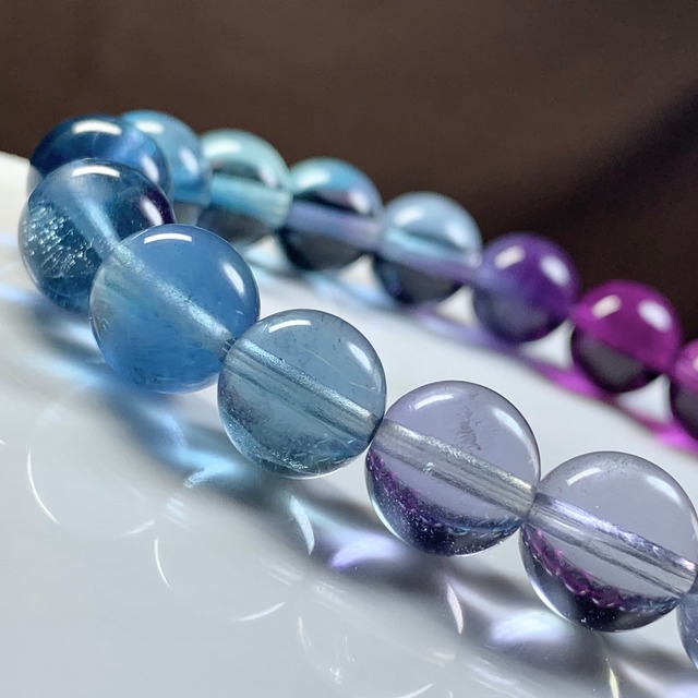 ー極ー・美グラデーション風 フローライト ブレスレット