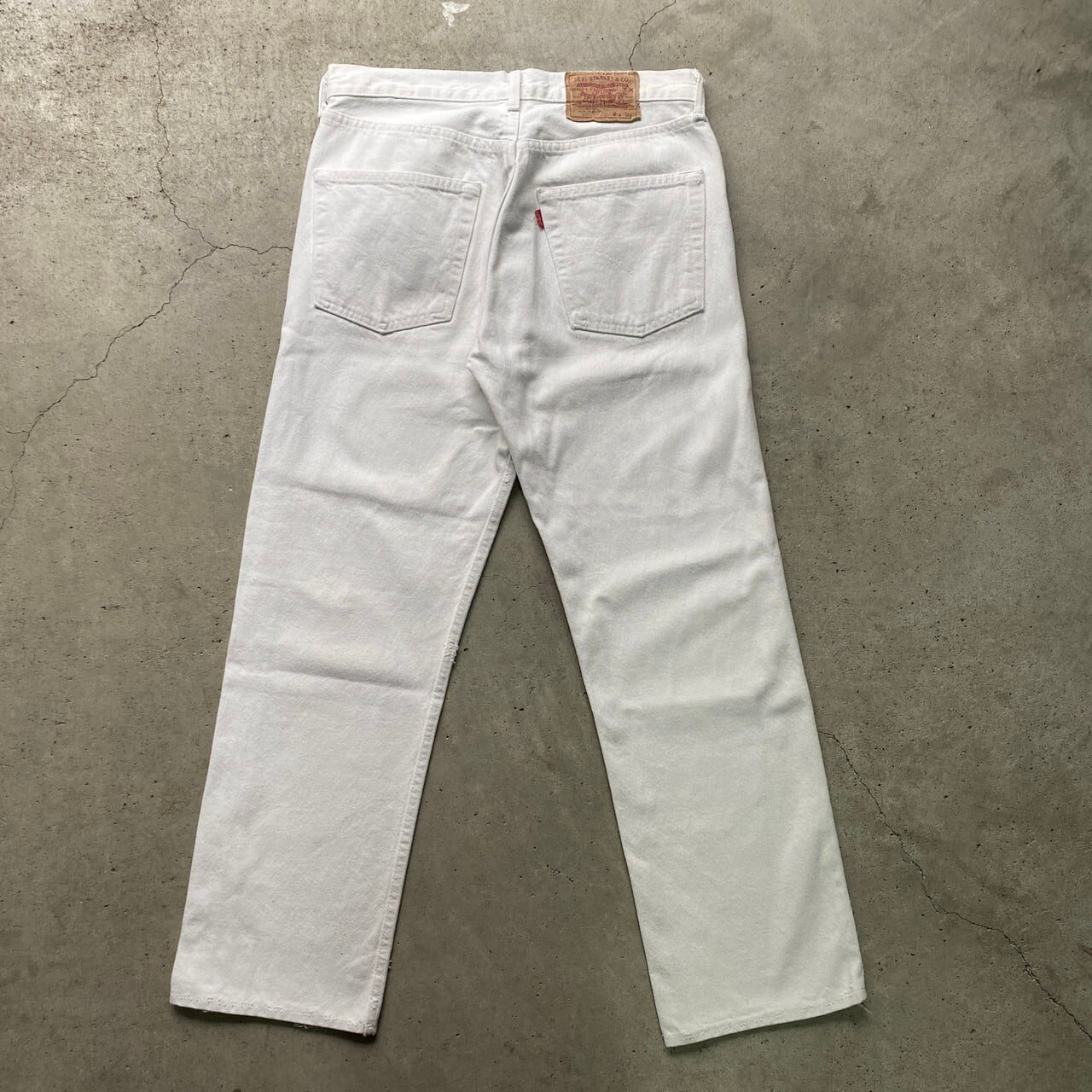 80年代 フランス製 Levi's ユーロリーバイス 501 ストレート ホワイト