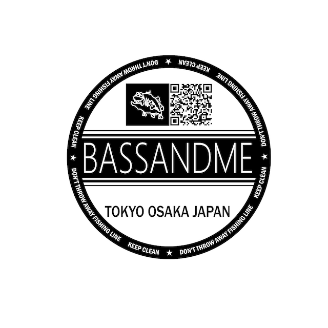 bassandme circle logo sticker