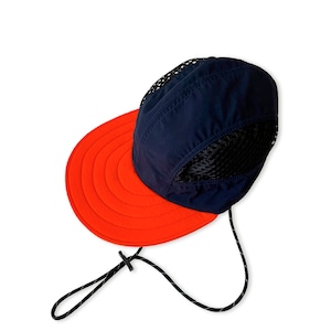 Manager In Training | Supplex nylon mesh sports cap | Navy/Orange