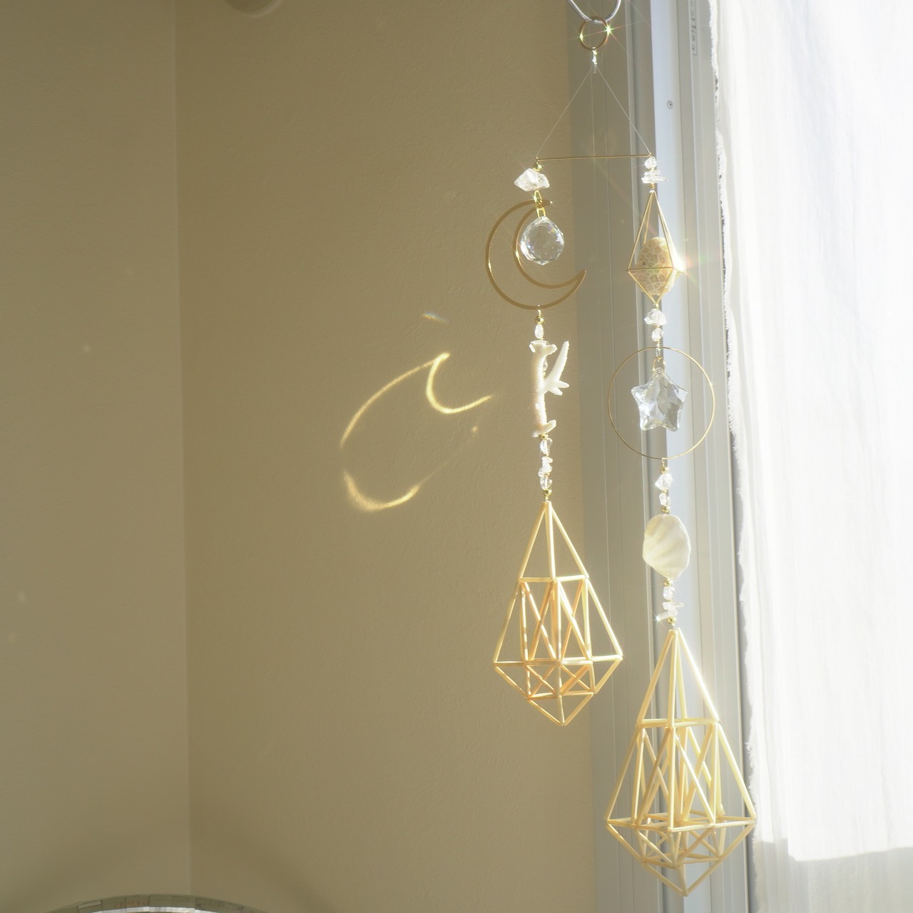 海の光のヒンメリ - W - ✧ Moon Star / Ocean Origin Light