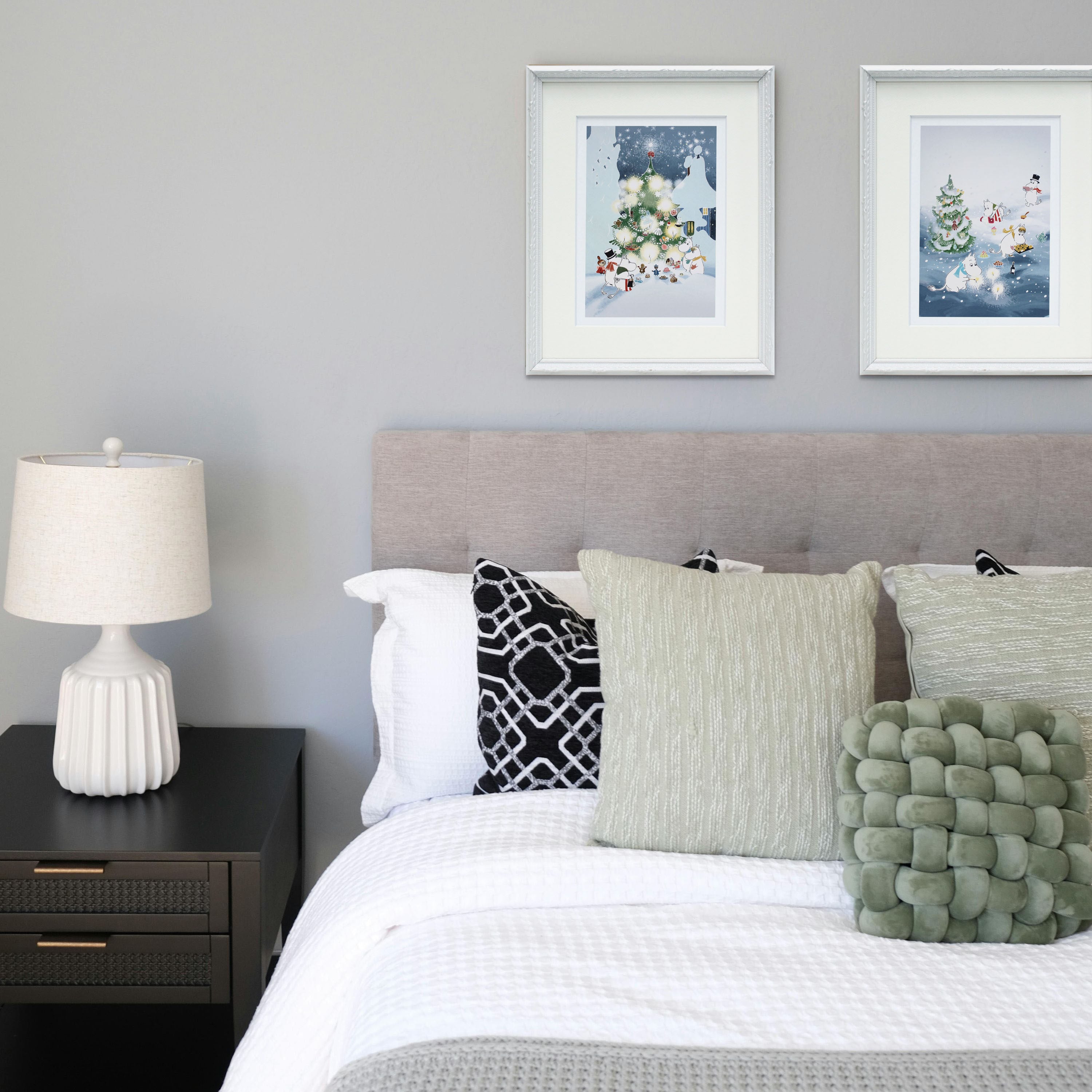 ムーミン 北欧 Postery 「ムーミン谷のクリスマス」送料無料 フレーム 展示用フック付アートポスター 絵画 インテリア アート