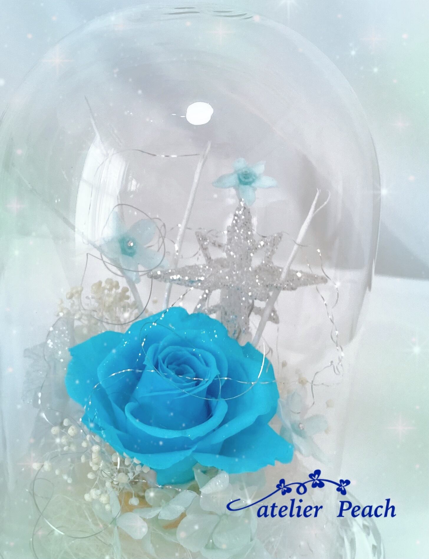 氷の花⭐︎ガラスドーム | アトリエpeach