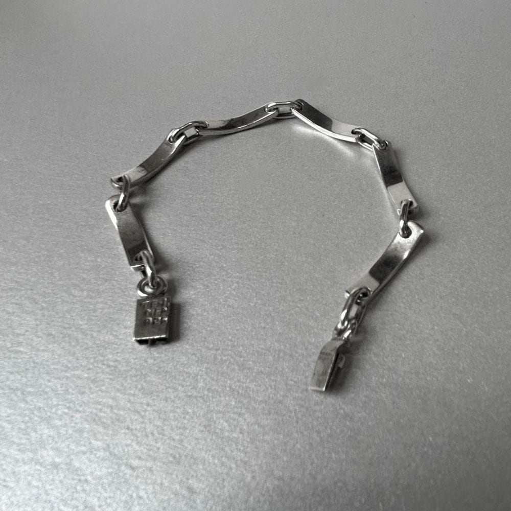 Vintage Taxco Silver Chain Bracelet [MEXICO TAXCO SILVER] Narrow