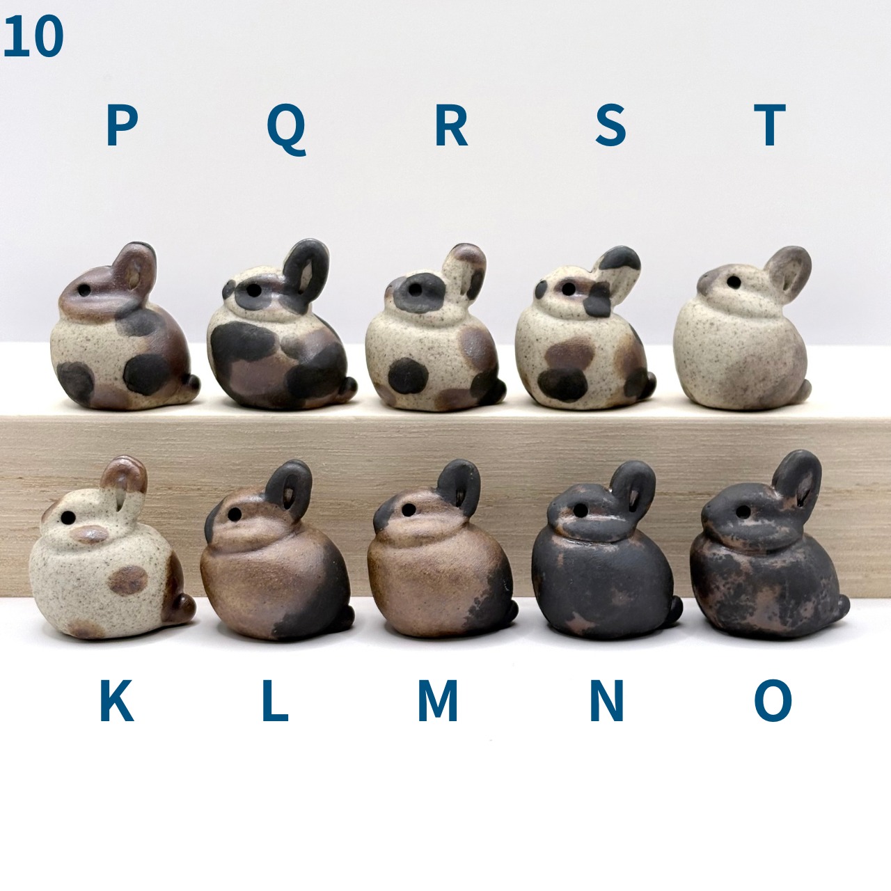 10日追加】らふうさ(個性派) 手作り陶器のちいさなうさぎ | やきもの