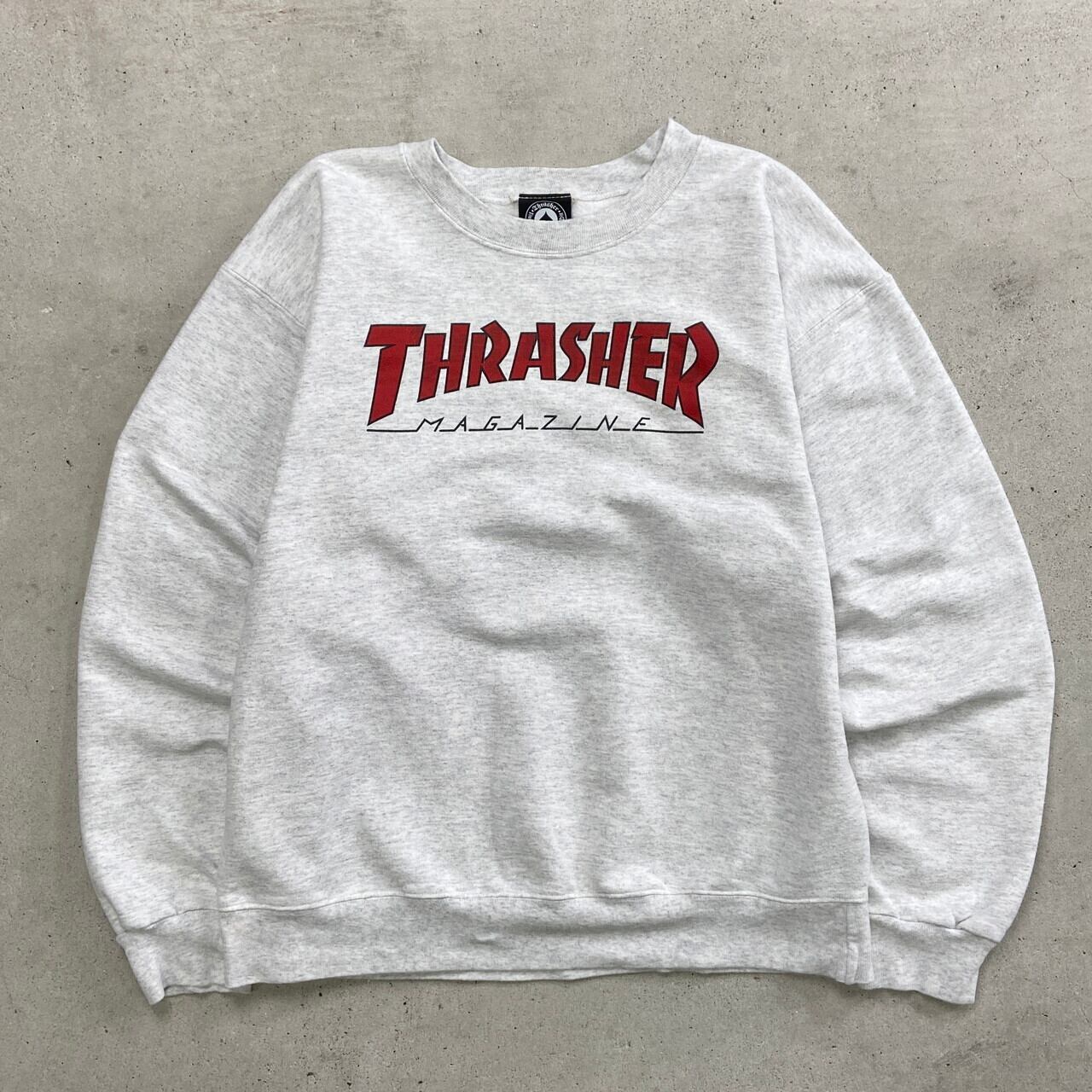00年代 THRASHER スラッシャー ビッグロゴプリント スウェットシャツ  