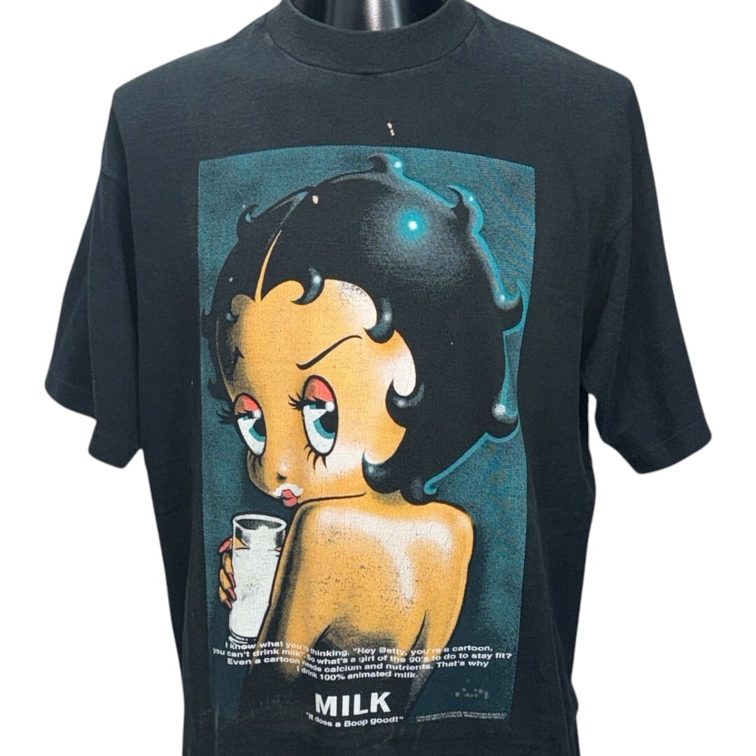 90s Betty Boop got milk? USA製 BETTY BOOP】ベティー・ブープ 
