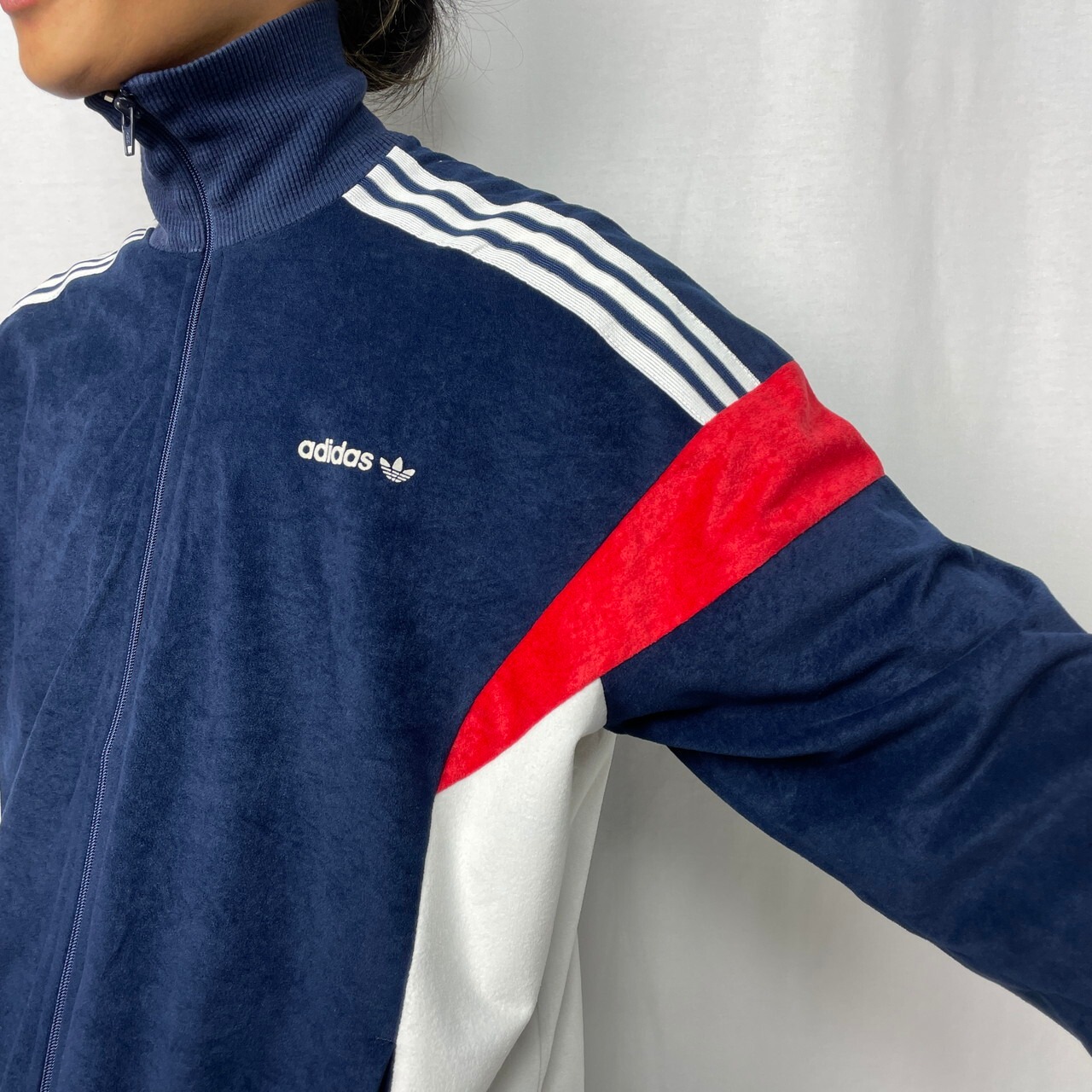 70年代 フランス製 VENTEX社製 adidas アディダス ベロアジャージ 