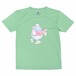 かき氷と動物イラストドライTシャツ(キッズ) メロン