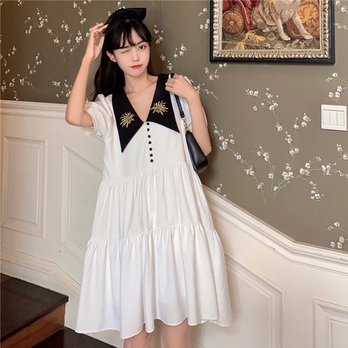 ✞ カラー刺繍♥カワイイ♥ ✞ゴスロリ SM ミリ 甘ロリ クラロリ 和ロリ エレガント 黒ロリ 姫ロリ 華ロリ BB-BB6753890