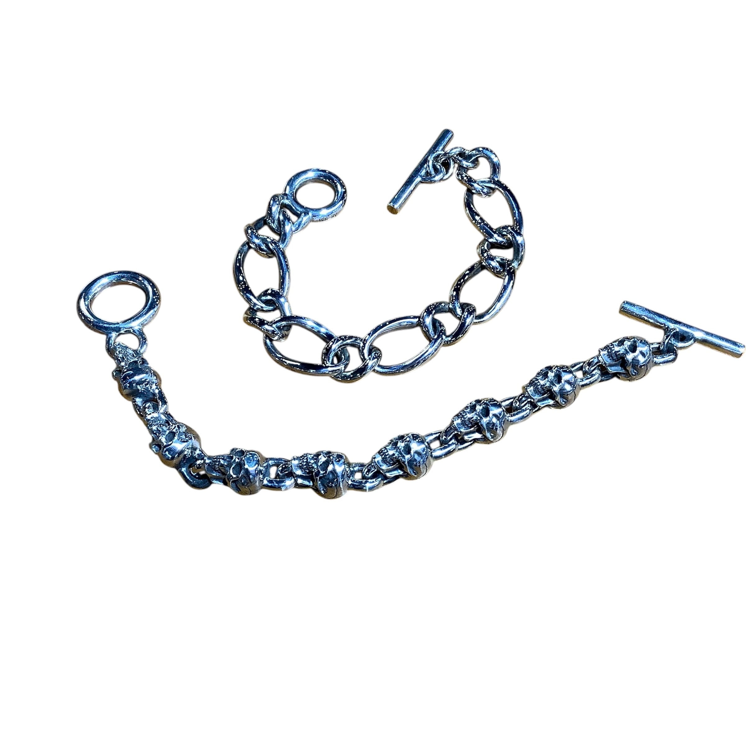 BOFP-299／マカダミアスカル・ブレスレット SilverJewelry skull