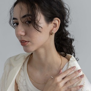 【ネコポス便】ピアス C型ドロップピアス　0816