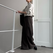 Front pocket melton touch wide PT/khaki brown