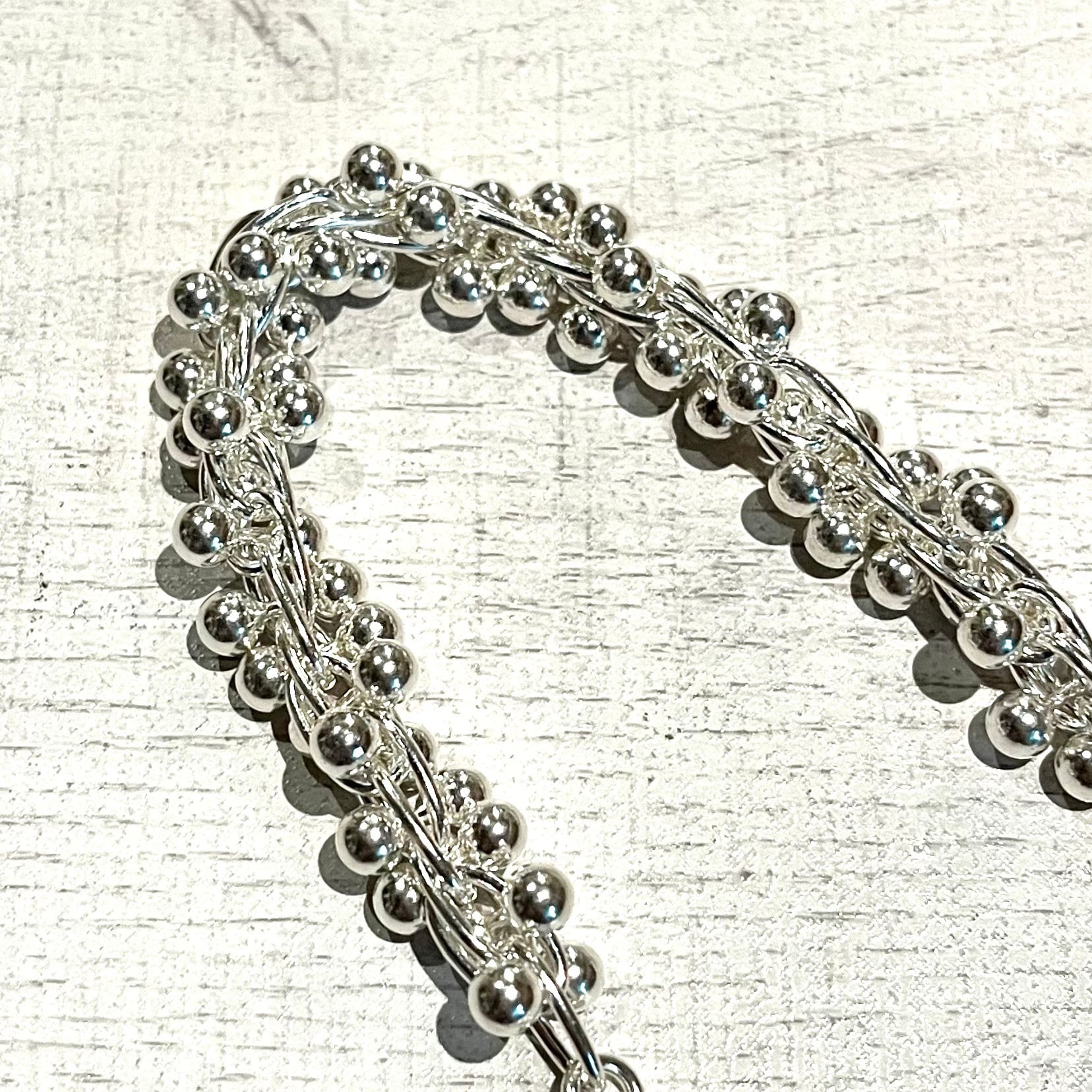 BIG DNA DESIGN CHAIN MANTEL BRACELET -SILVER925- DNAブレスレット
