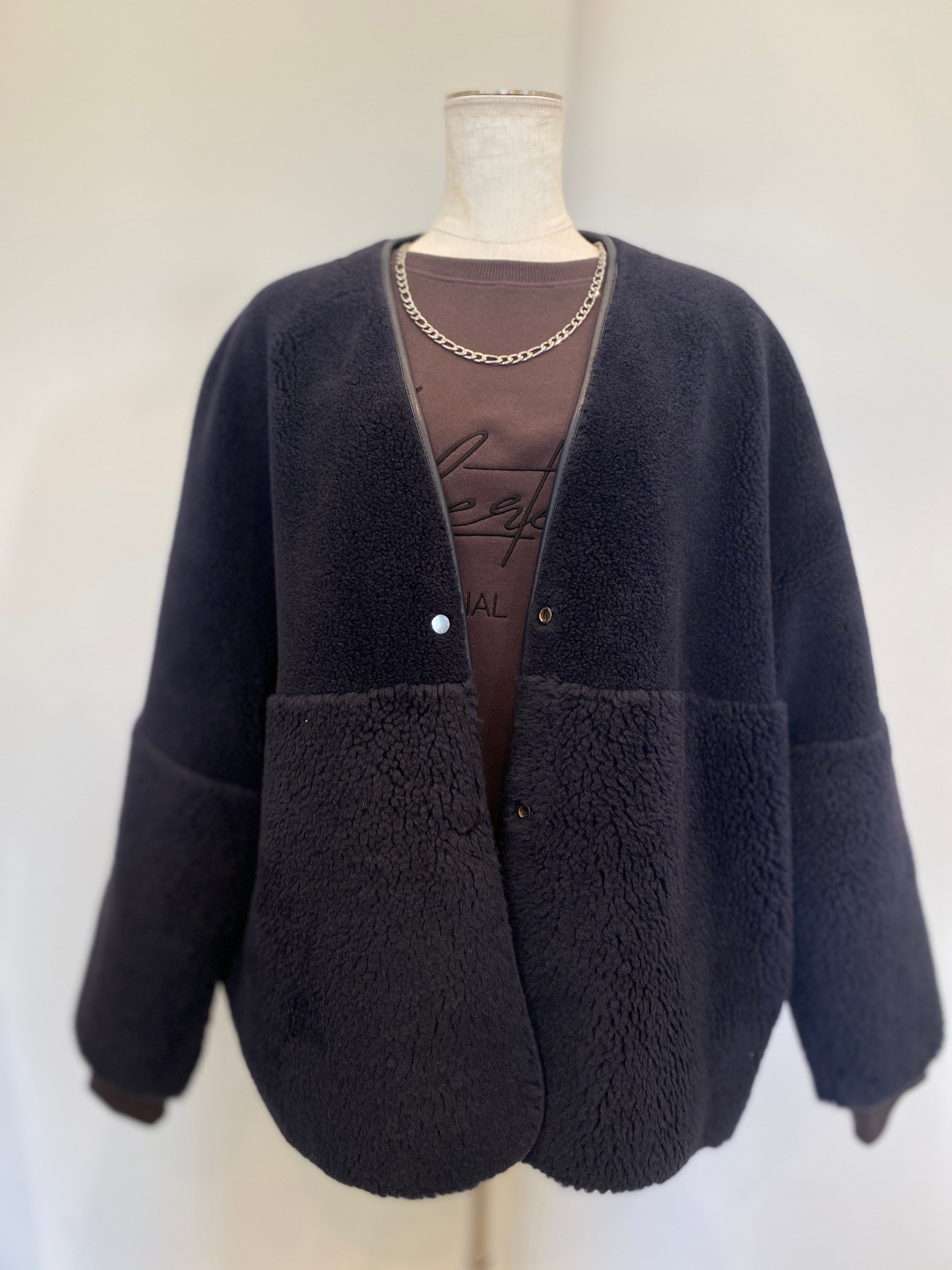 【PASSIONE】リバーシブルムートンボアコート
