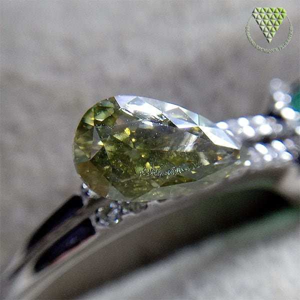 FANCY LIGHT GRAY YELLOWISH GREEN 0.166ct