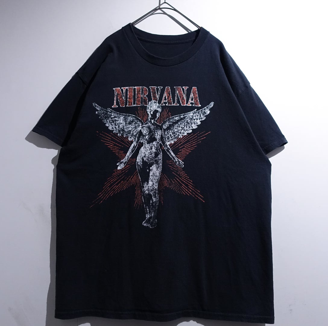 “NIRVANA” Black Print Design Band T-Shirt
