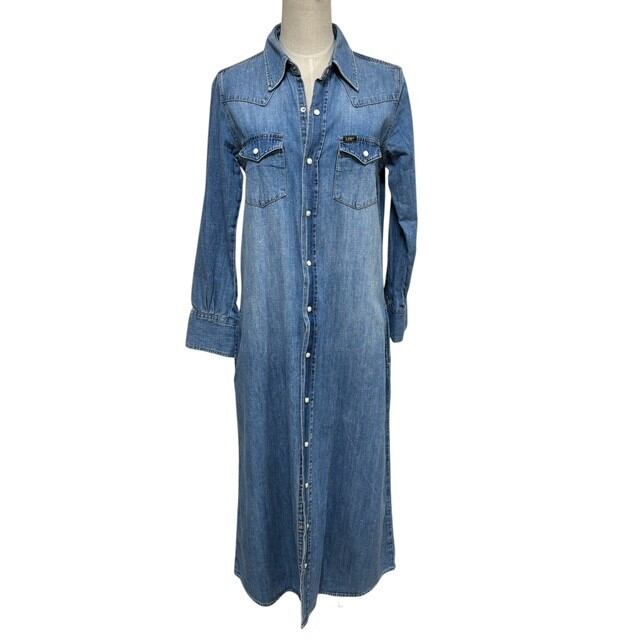 古着 LEE × URBANRESEARCH ROSSO デニム シャツワンピース クリーニング済み レディース Mサイズ