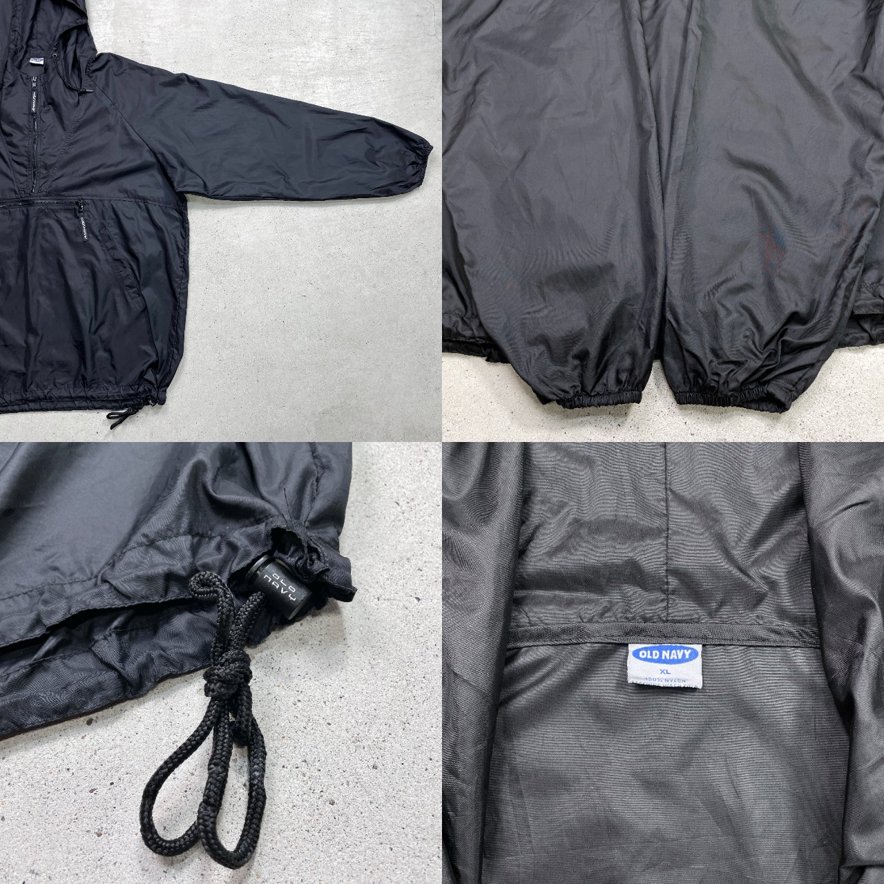 90年代 OLD NAVY オールドネイビー ナイロンアノラックパーカー メンズ 