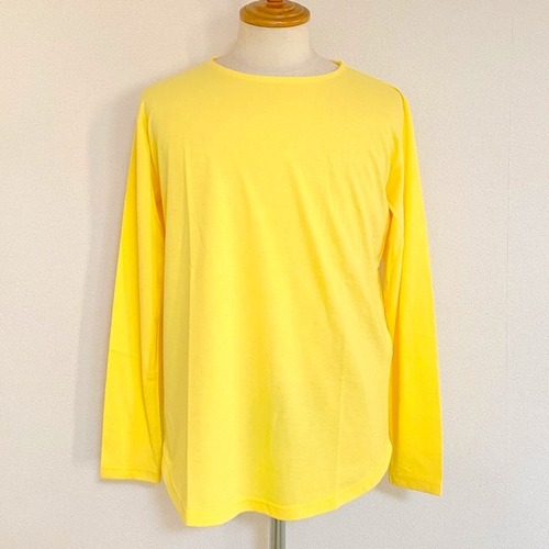 Long Length Crew Neck Cut & Sewn　Yellow