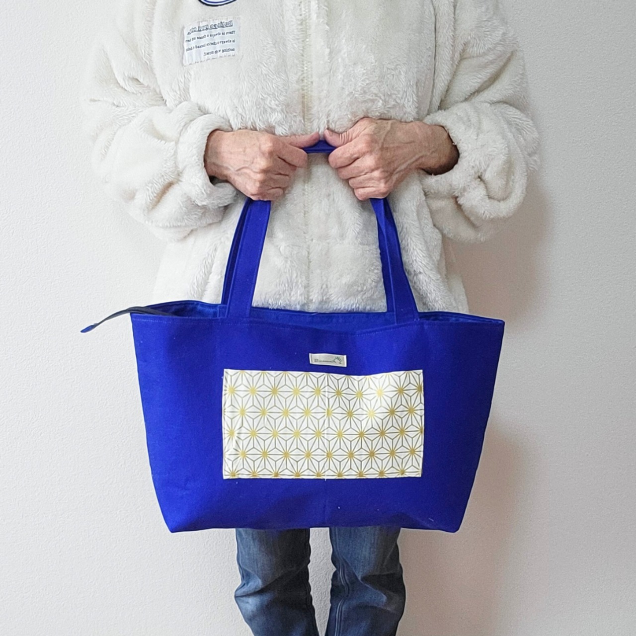 麻の葉ポケット(黄)×(青)の画像08