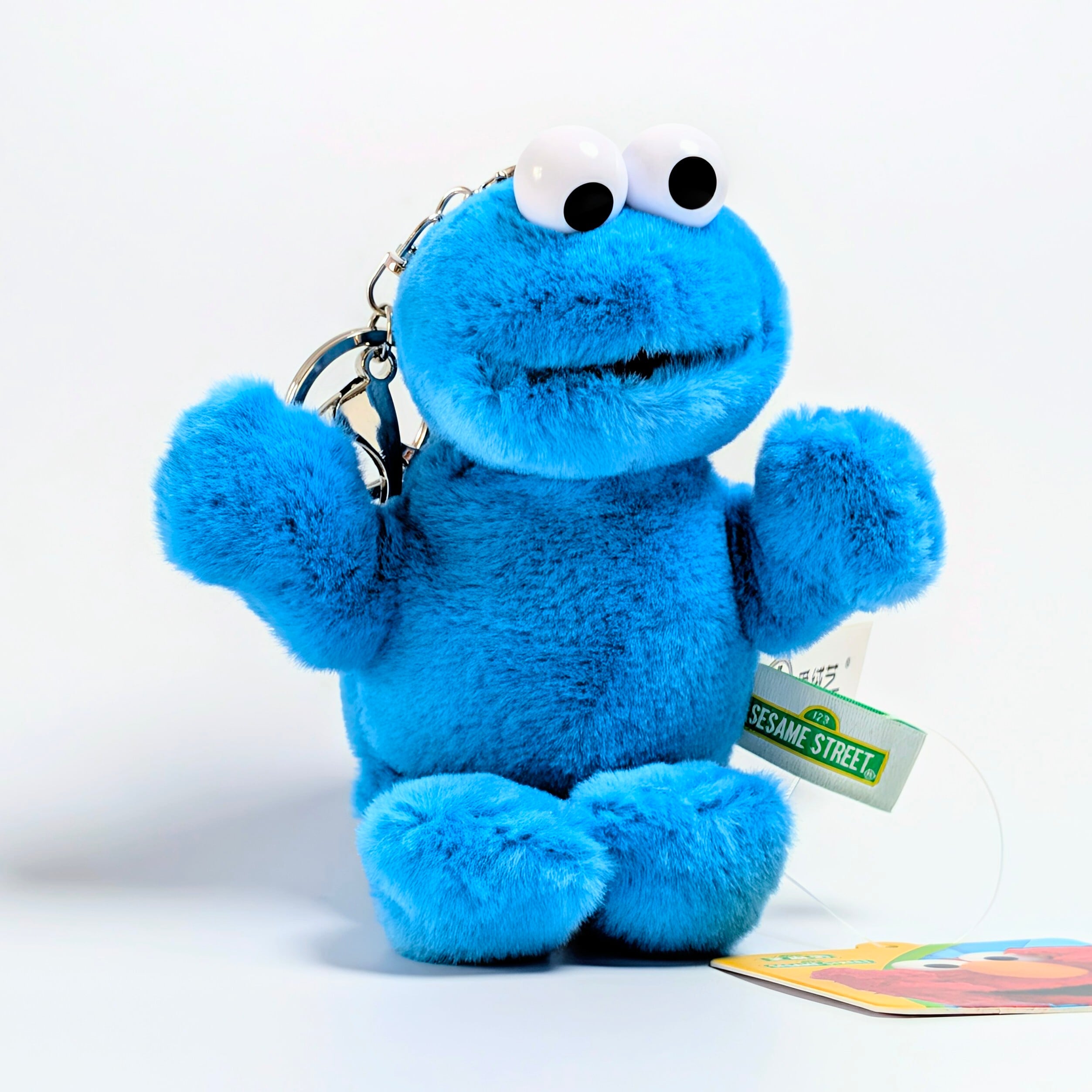 ✨️肌触り良すぎて…(。-ω-)zzz…(。ﾟωﾟ) ﾊｯ!✨️☆【 SESAME STREET（ セサミストリート ） 】 クッキーモンスター / ぬいぐるみキーホルダー / プラッシュキーホルダー / マスコット 〚アメリカン雑貨 アメトイ〛