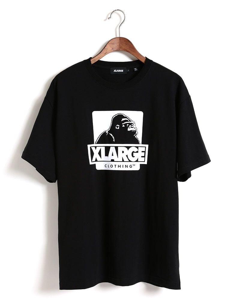 XLARGE (エクストララージ) ロゴプリントクルーネック半袖Tシャツ BLACK (ブラック) | FAITH powered by BASE