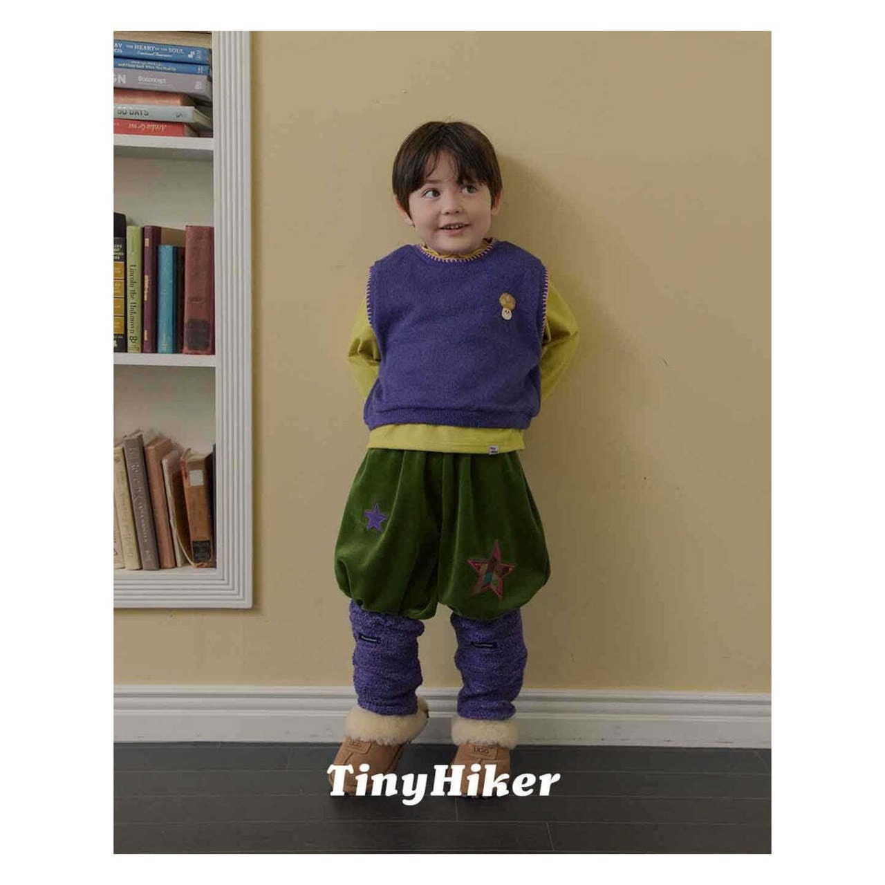 【取寄】Tiny Hiker キノコ メロベスト|冬服|韓国子供服