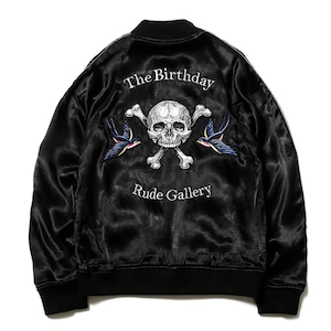 【RUDE GALLERY】ルードギャラリー  SKULL＆SWALLOW SOUVENIR JACKET - THE BIRTHDAY × RUDE GALLERY  スーベニア ジャケット