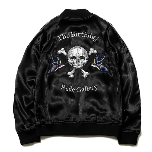 【RUDE GALLERY】ルードギャラリー  SKULL＆SWALLOW SOUVENIR JACKET - THE BIRTHDAY × RUDE GALLERY  スーベニア ジャケット