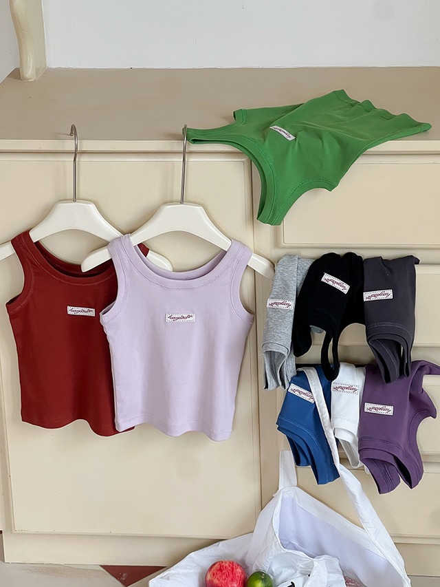 【KID】レタリングラベルノースリーブTシャツ - 13
