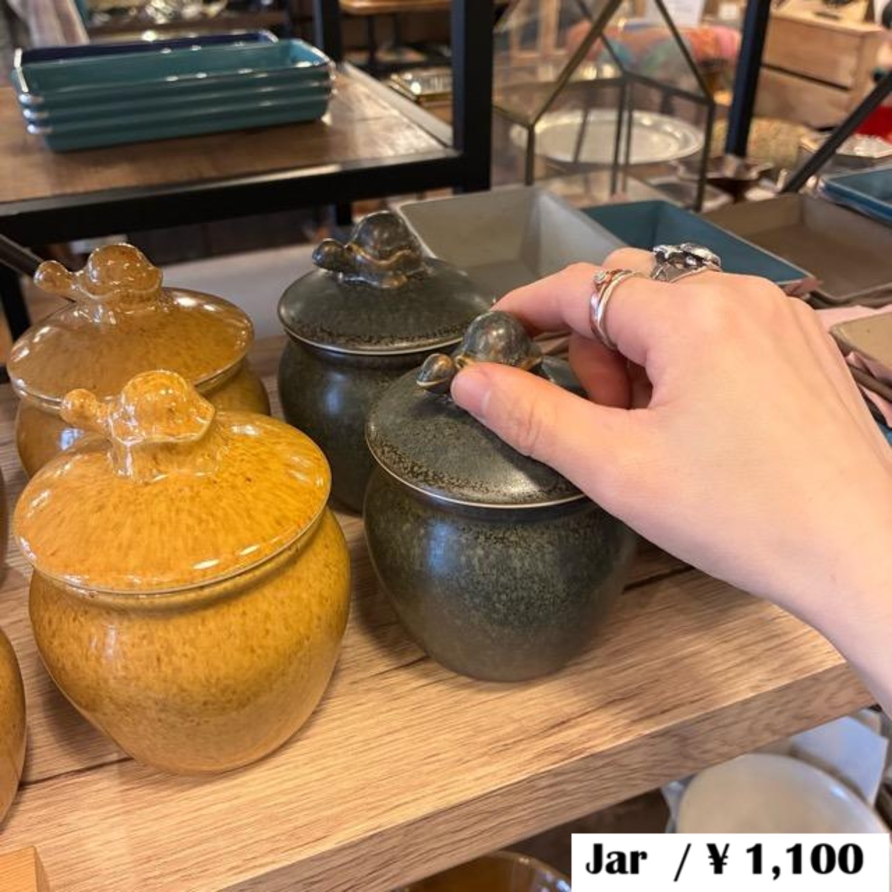 Thailand KAMENOKO Canister 290ml 2color タイ　カメノコ　キャニスター　全2色　イエロー　グレー　保存容器　調味料　瓶　漬物　キッチン雑貨　TAMAKI　食洗機　電子レンジ