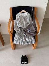 韓国子供服 / BANANA J / 26Autumn / ネス ロングスカート / 秋服 / キッズ *XS~JS*