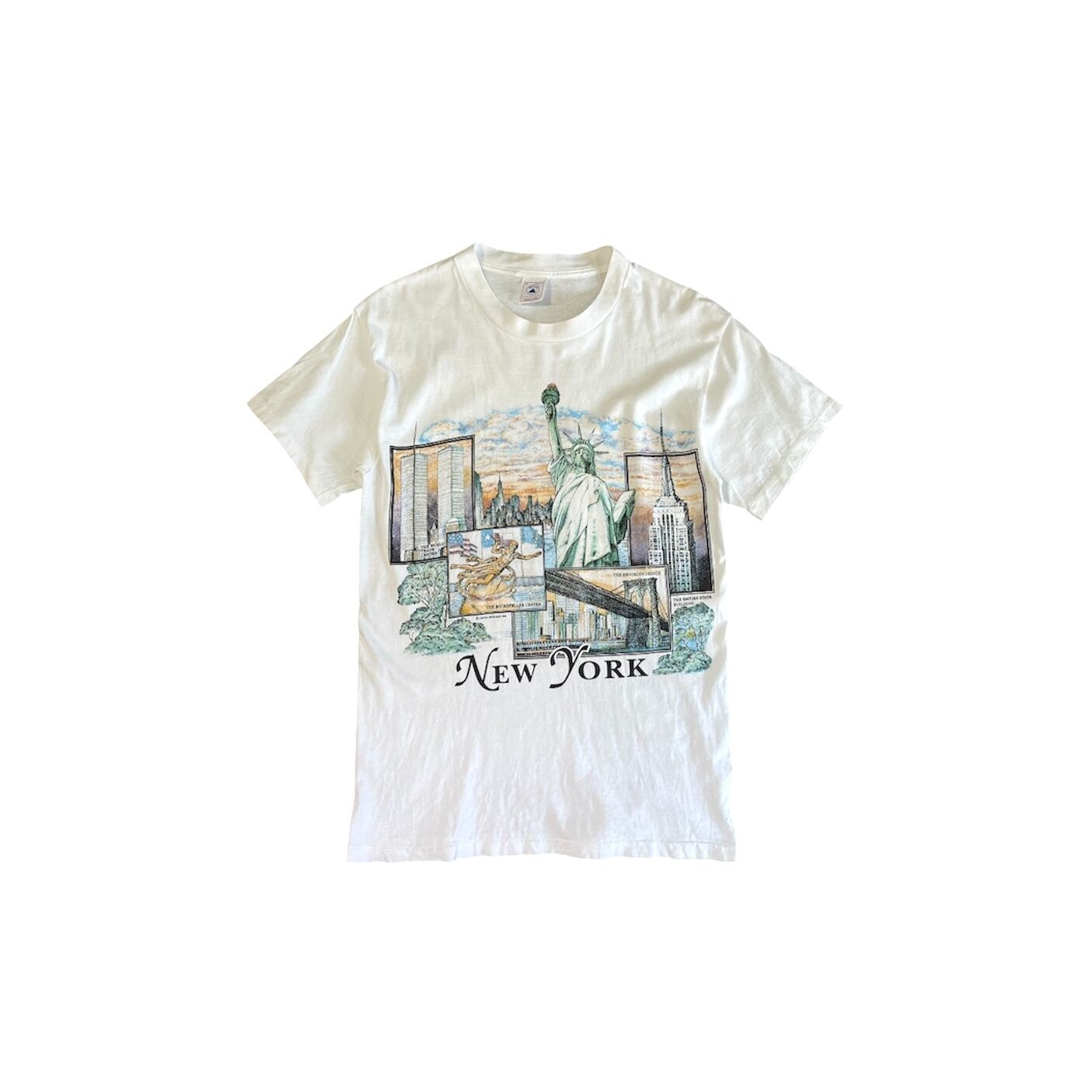 USED / print tee / white