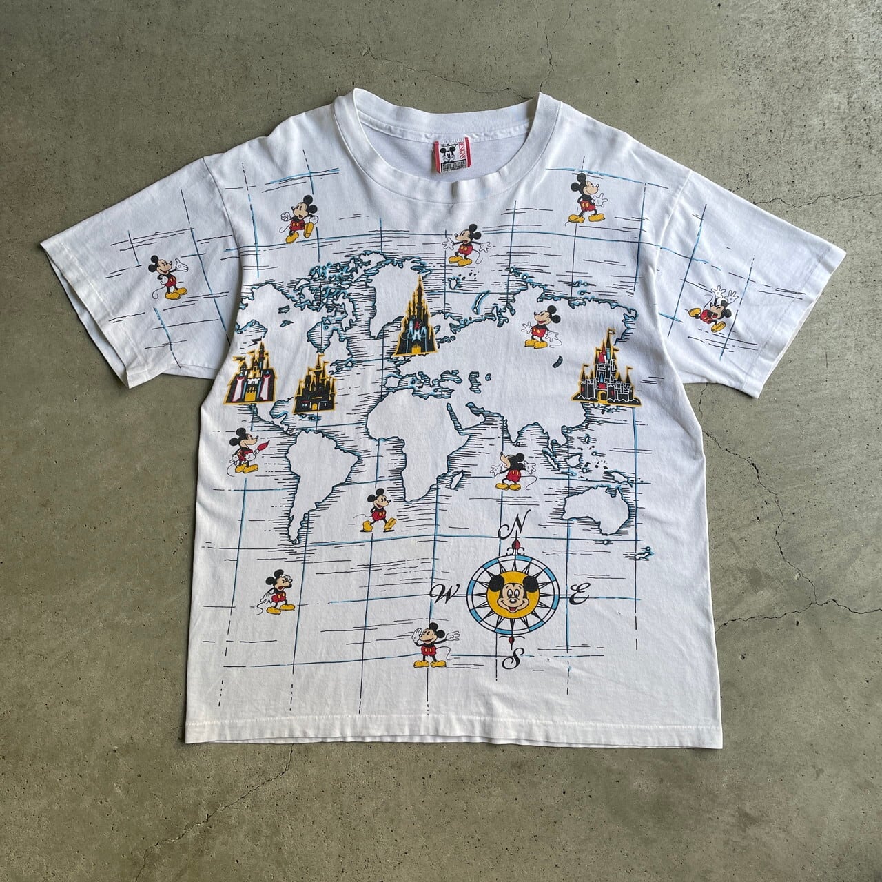 90年代 USA製 WALT DISNEY WORLD マップ ミッキーマウス キャラクター 